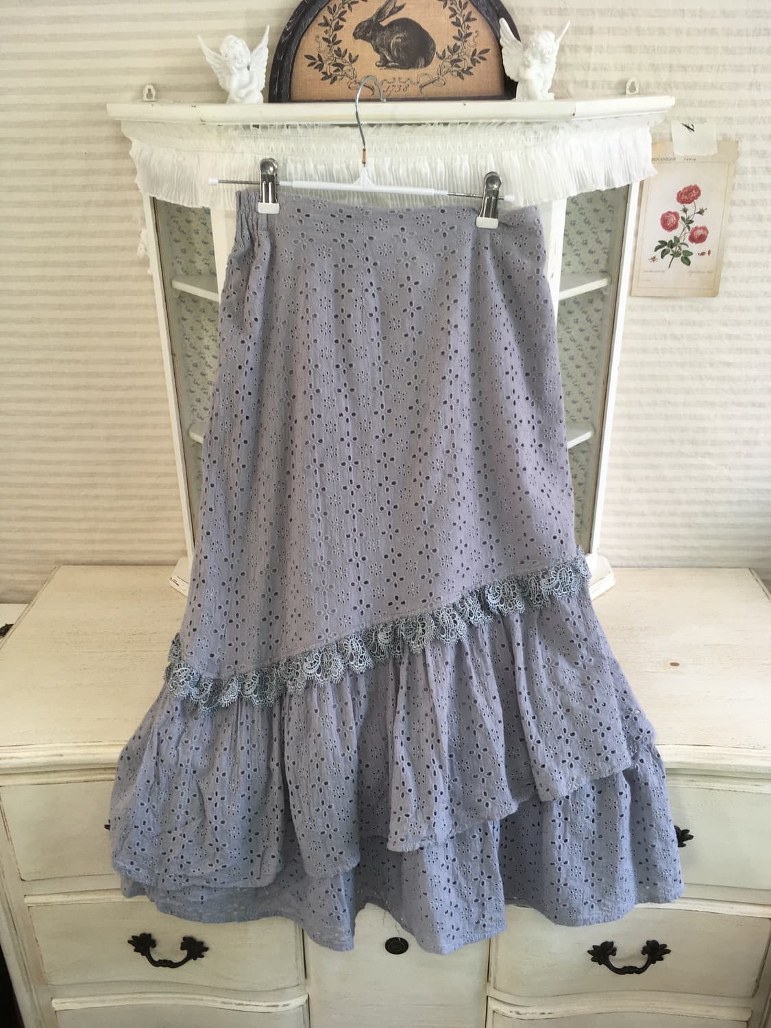 jpn vintage sora crochet lace cancan sk 상품이미지6