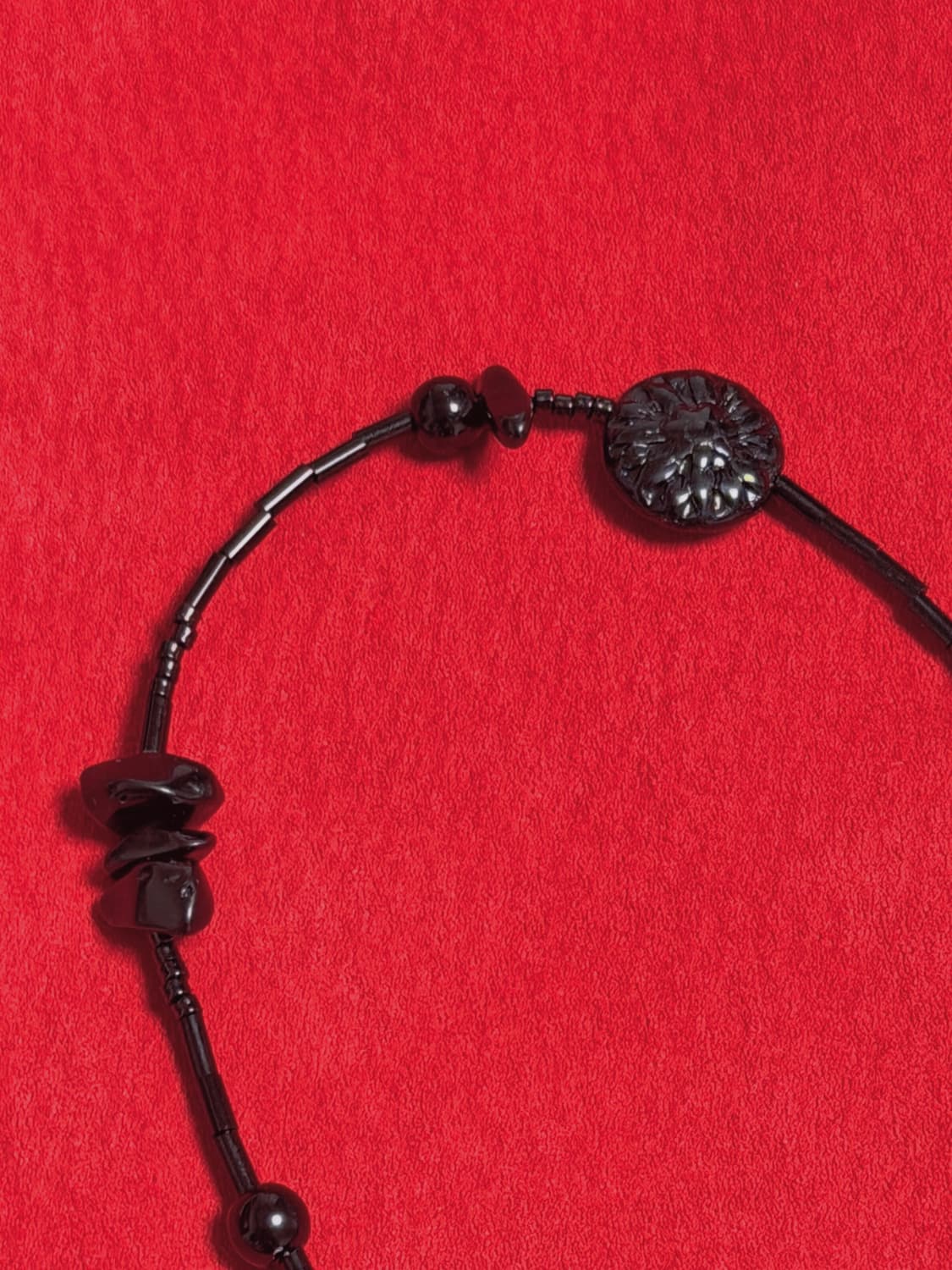 [rrrocnoc] yeon 블랙 비즈목걸이 상품이미지2