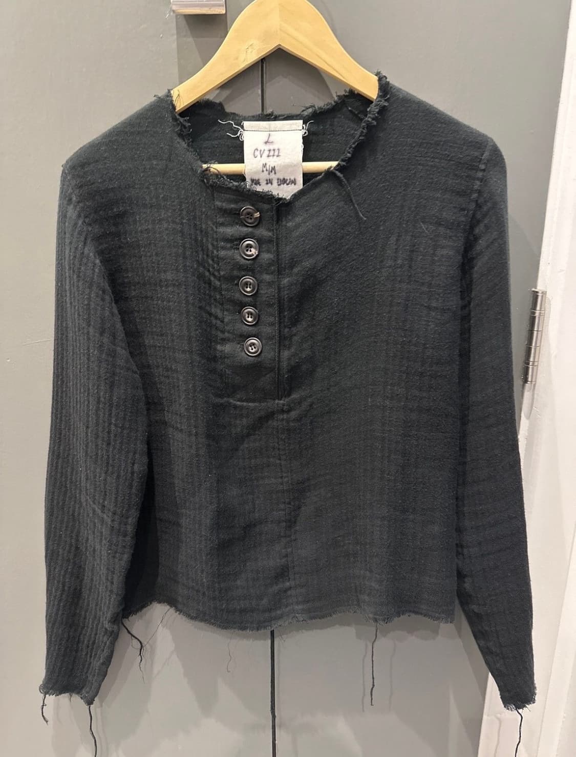 존 알렉산더 스켈튼 J.A.S CVIII 거즈 헨리넥 셔츠 상품이미지1