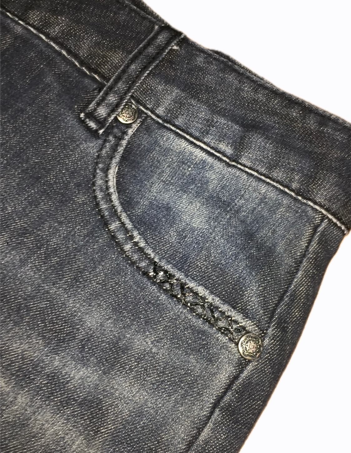 데님 워싱 머메이드 스커트 상품이미지5