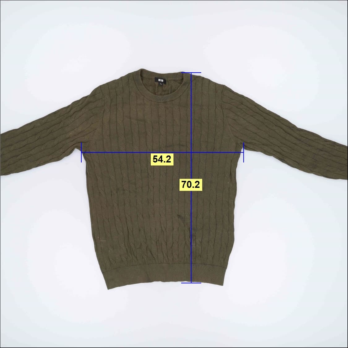 L 유니클로 케이블 니트 0417H1 상품이미지7