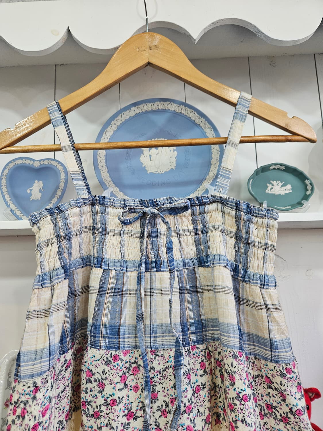 패치워크 레이스 원피스 상품이미지3