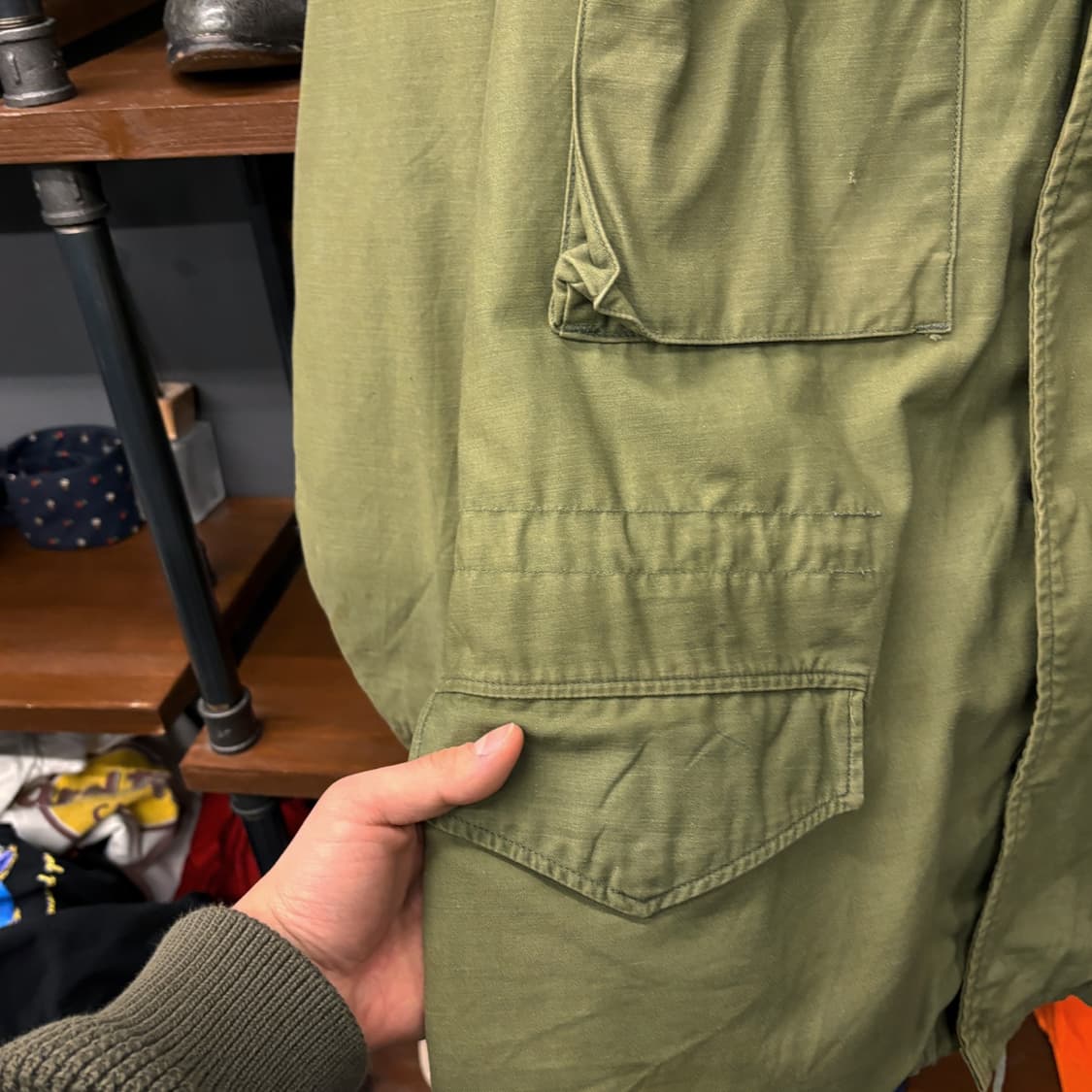 60s 오리지날 U.S ARMY M-1965 야전상의 필드자켓 N479 상품이미지4