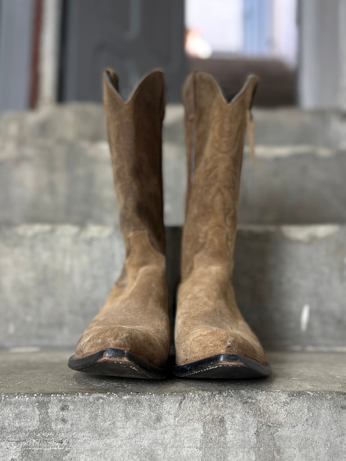 00's OG 토니라마 러프아웃 스웨이드 웨스턴 부츠 카우보이 부츠 상품이미지6