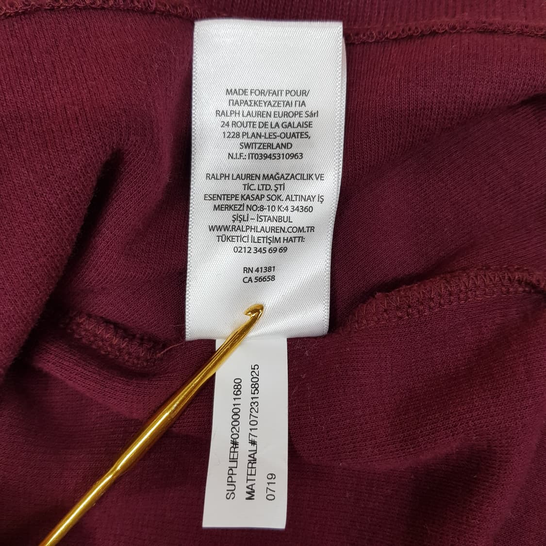 폴로 랄프로렌 코튼 하프집업 하이넥 니트 M사이즈 상품이미지9