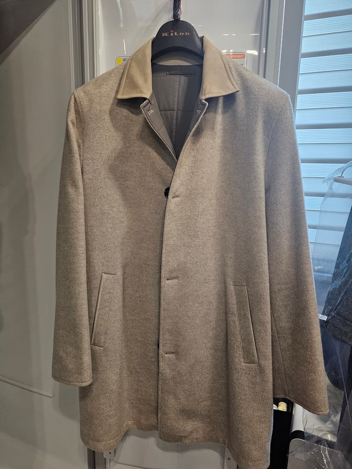 [50] 키톤 kiton 캐시미어 100% 리버시블 코트 상품이미지2