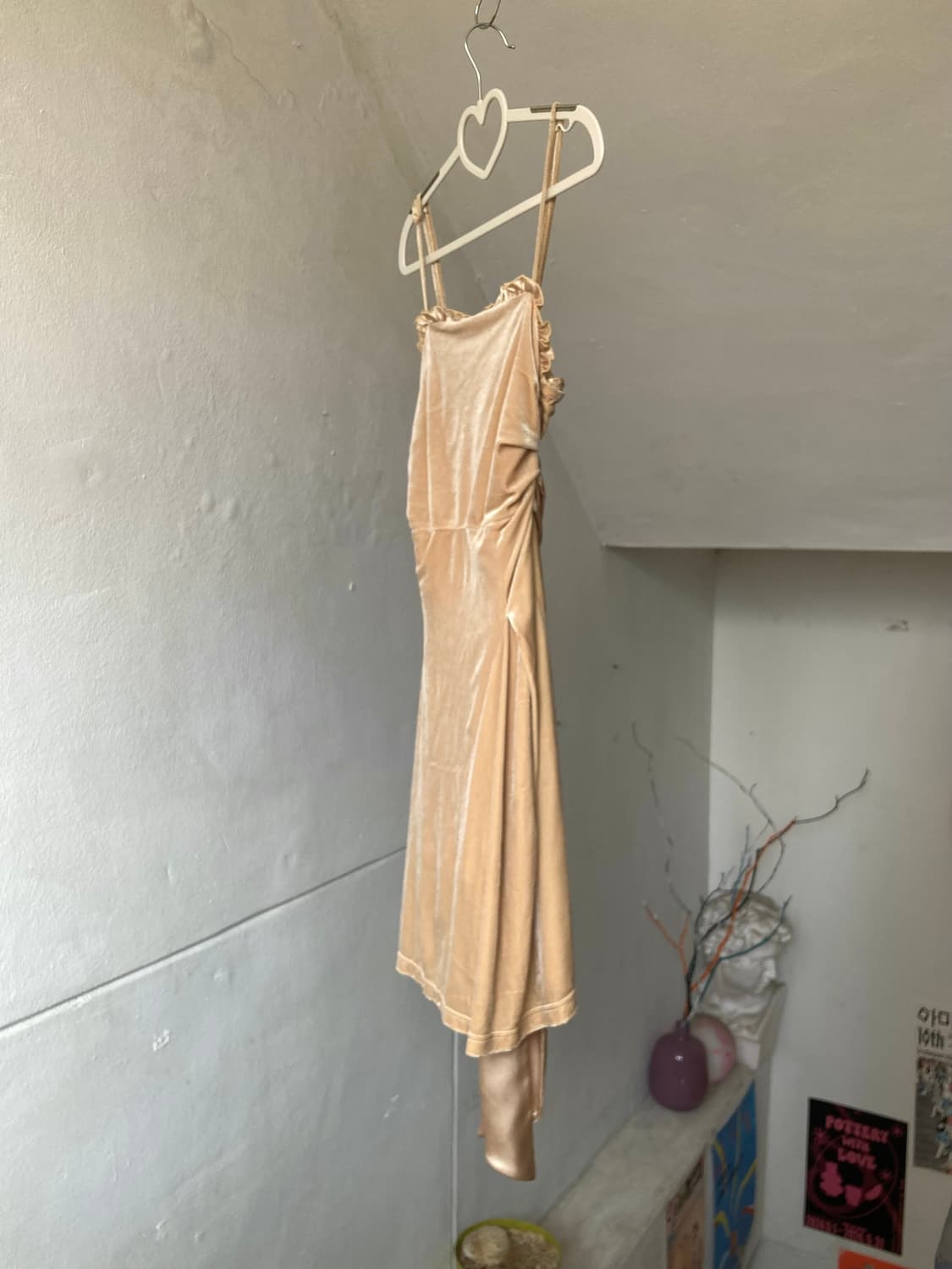 빈티지 벨벳 레이스 드레스 상품이미지4