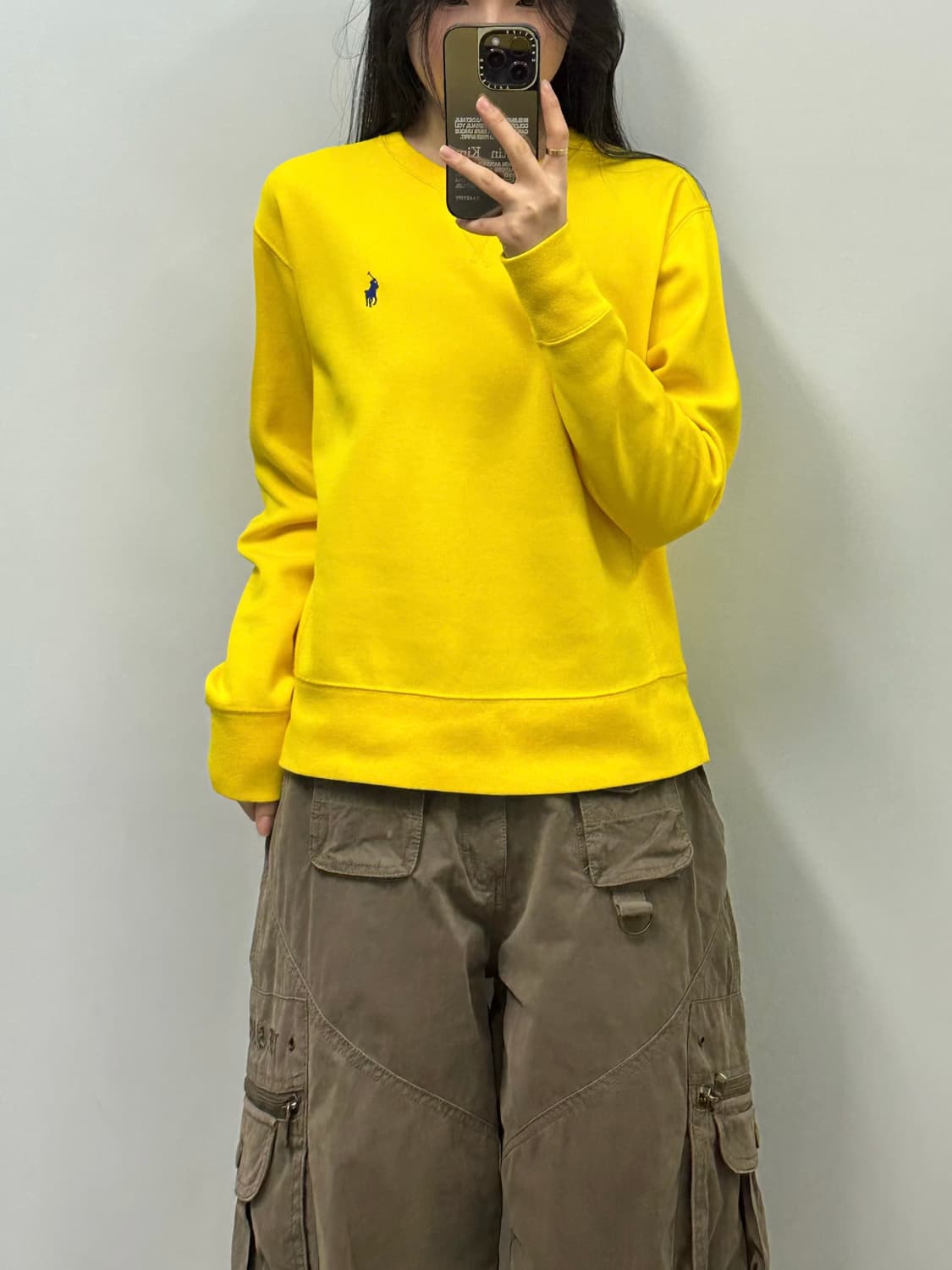 폴로 랄프로렌 신형 옐로우 맨투맨 상품이미지1