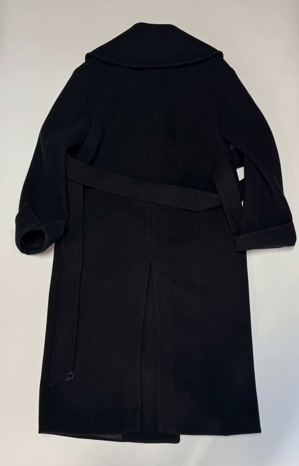 여성 미쏘 MIXXO 미니멀 벨티드 코트 블랙 S 상품이미지4