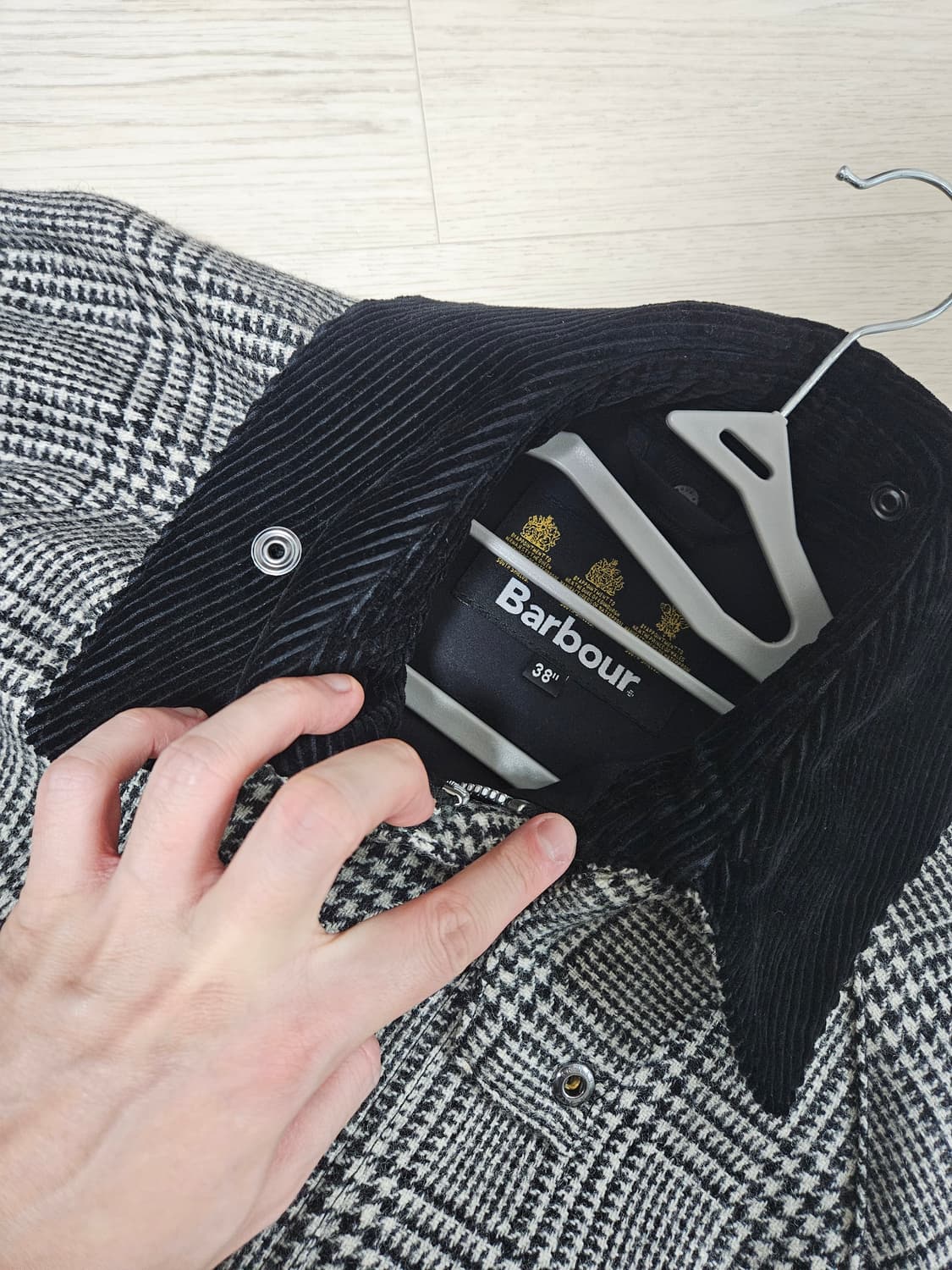 바버 뷰포트 글렌체크 울자켓 일본별주 35 상품이미지2