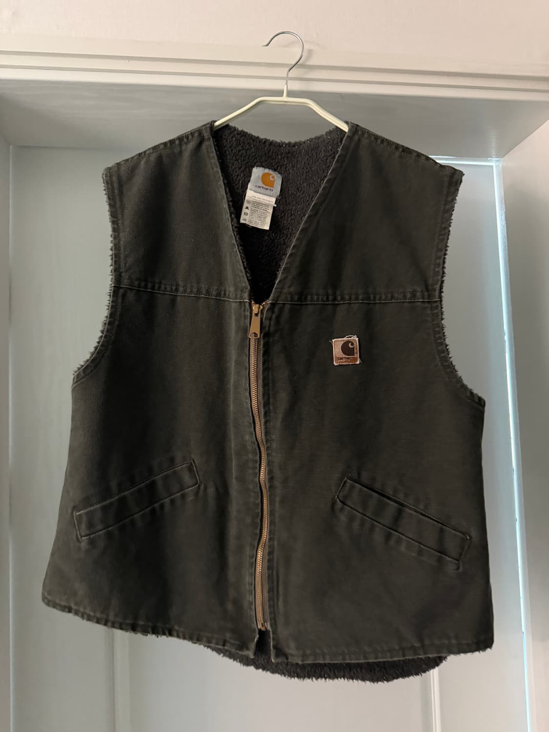 칼하트 베스트 조끼 v12 모스 made in usa 🇺🇸 상품이미지1