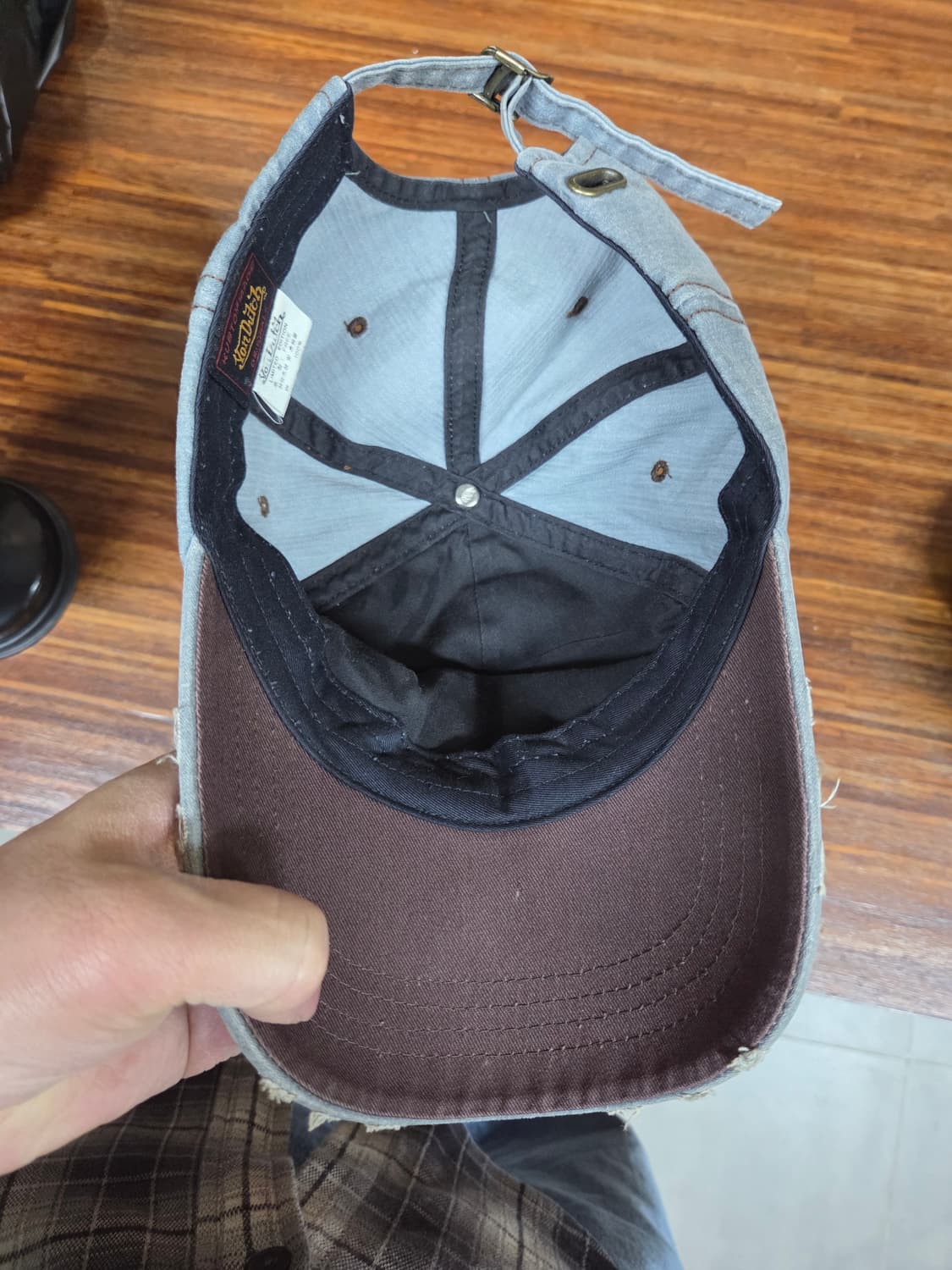 본더치 빈티지 데미지 32 레터링 로고 모자 프리 상품이미지4