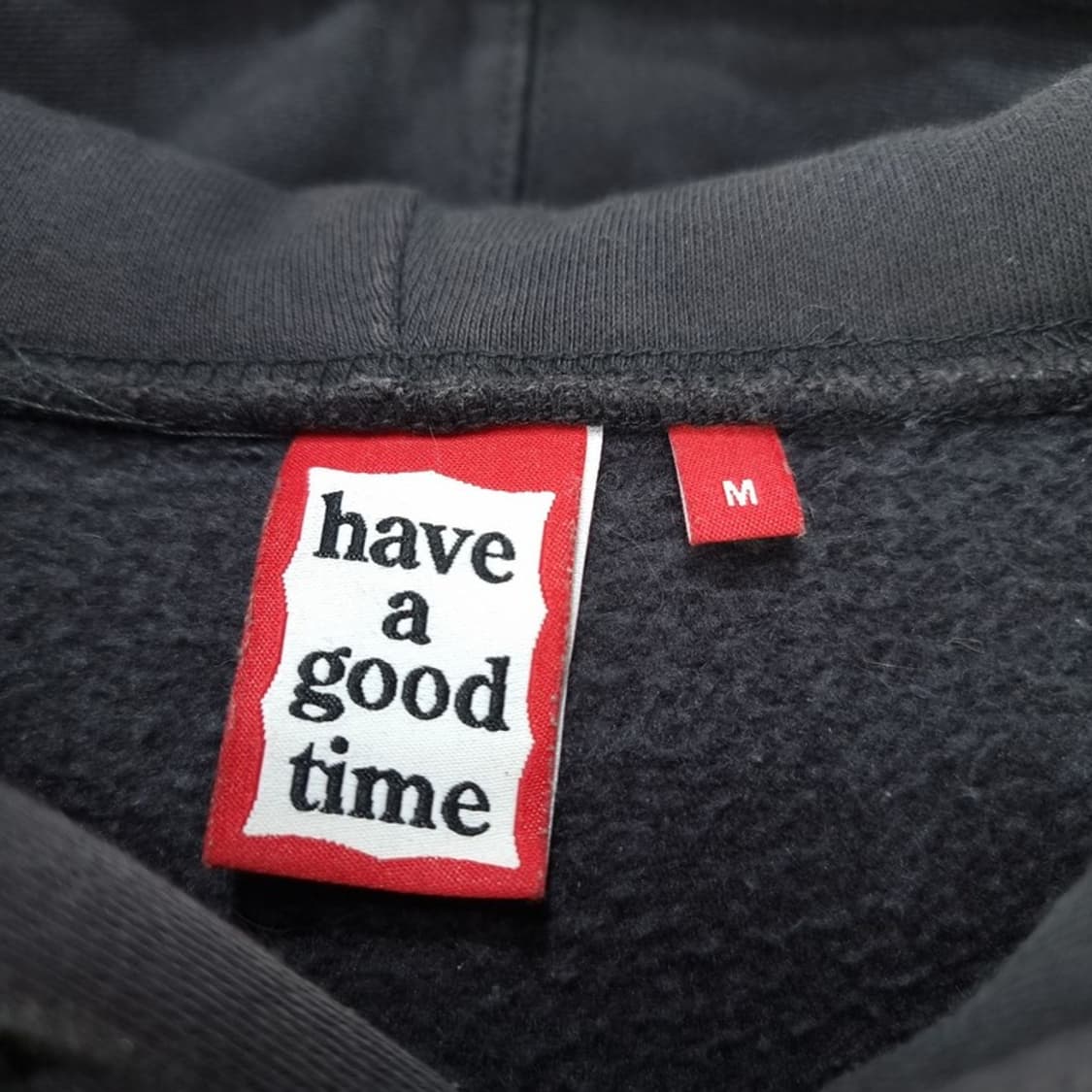 [해브어굿타임] 로고 프린팅 오버핏 후드티 M20157 상품이미지8