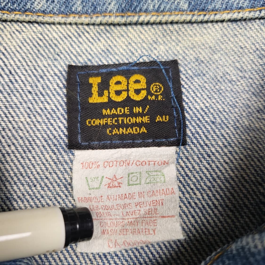 80s LEE 리 중청 트러커 청자켓 40  상품이미지8