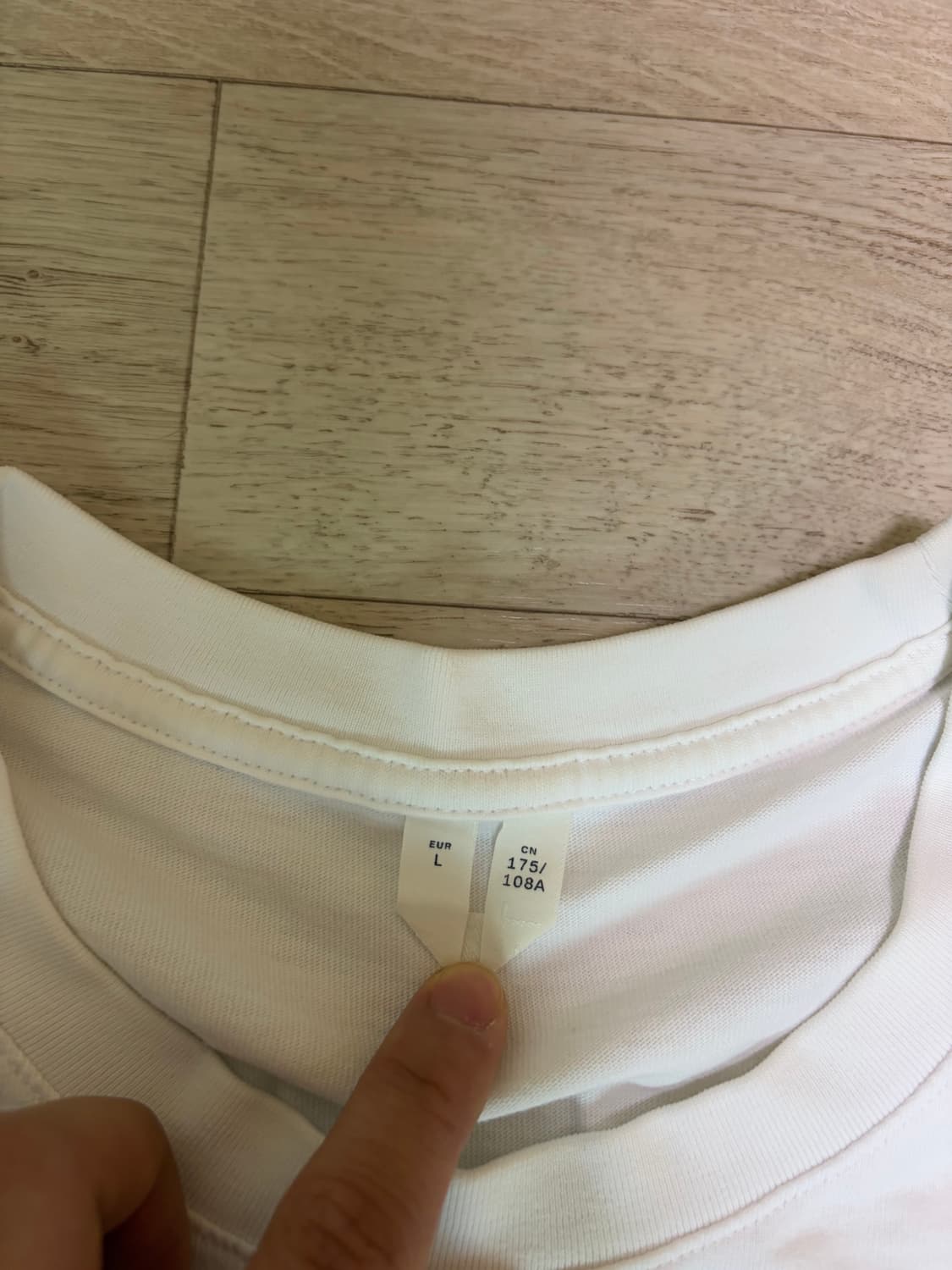 (L) 아르켓 220 GSM 릴랙스드 티셔츠 화이트 상품이미지2