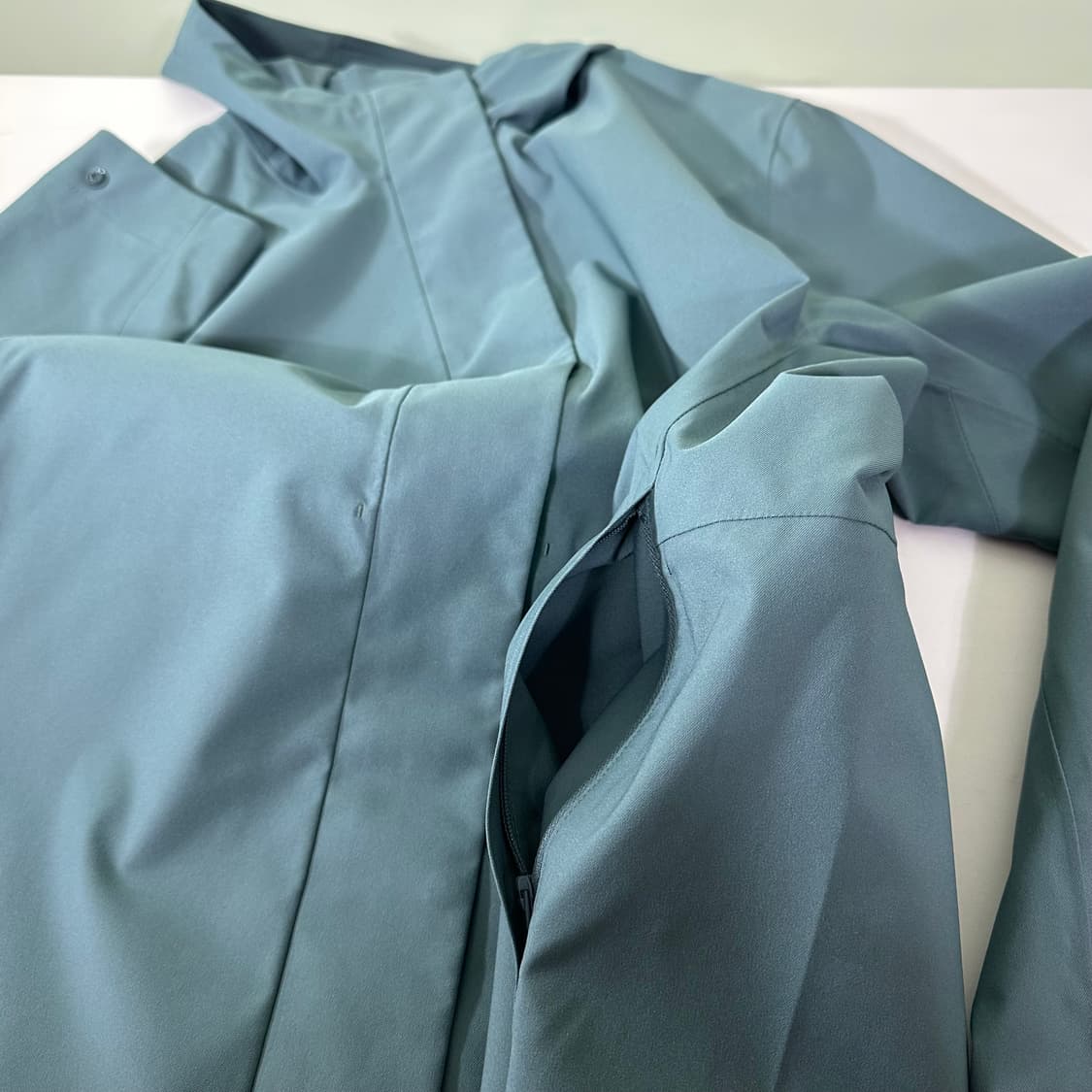 우먼L 유니클로 청녹 와인드워터프루프 웜후드 바막자켓 상품이미지4