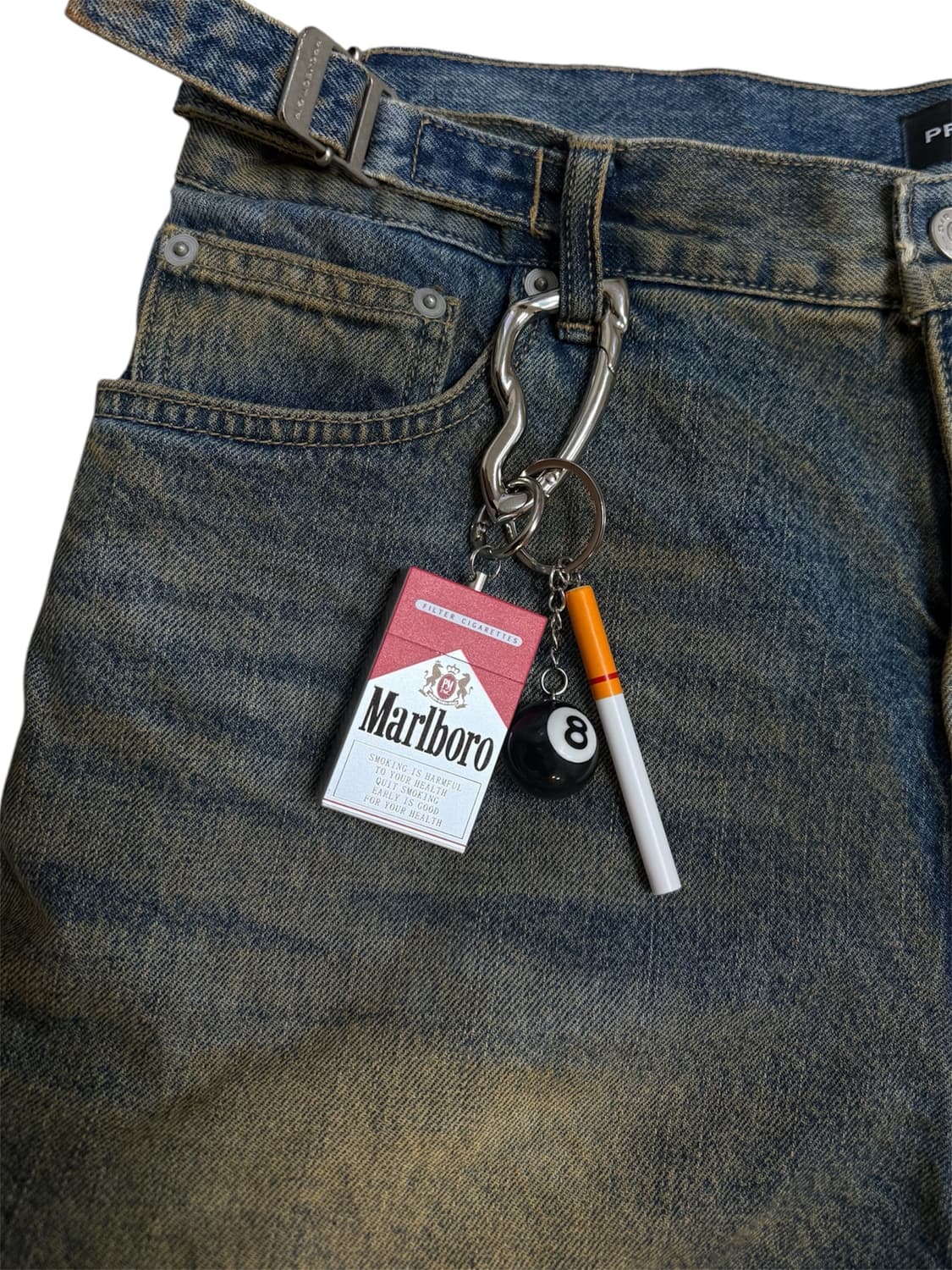 🚬💨말보로 담배꽁초 보관 키링  상품이미지1