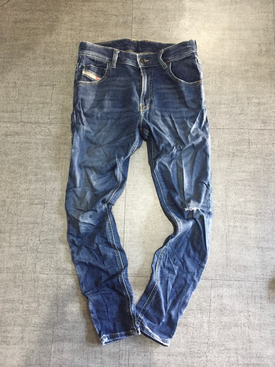 Diesel 디젤 핀터깔y2k 올드스쿨스트릿 오렌지라벨 워시드 데님팬츠 상품이미지1