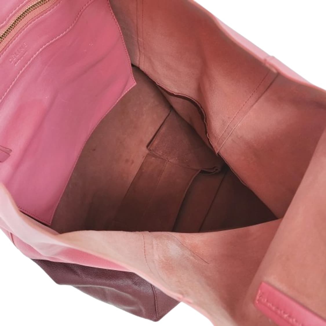 정품 셀린느 투톤 컬러 램스킨 카바스 팬텀 토트백 상품이미지10