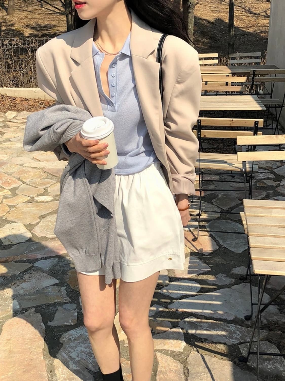 밴딩숏팬츠 새상품 상품이미지5