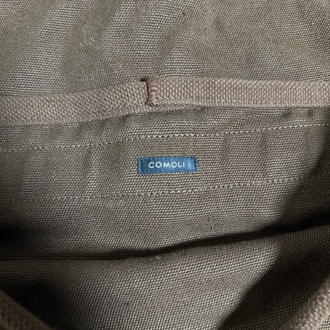 [OS]코모리 햄프 덕 브라운 숄더 백 상품이미지10