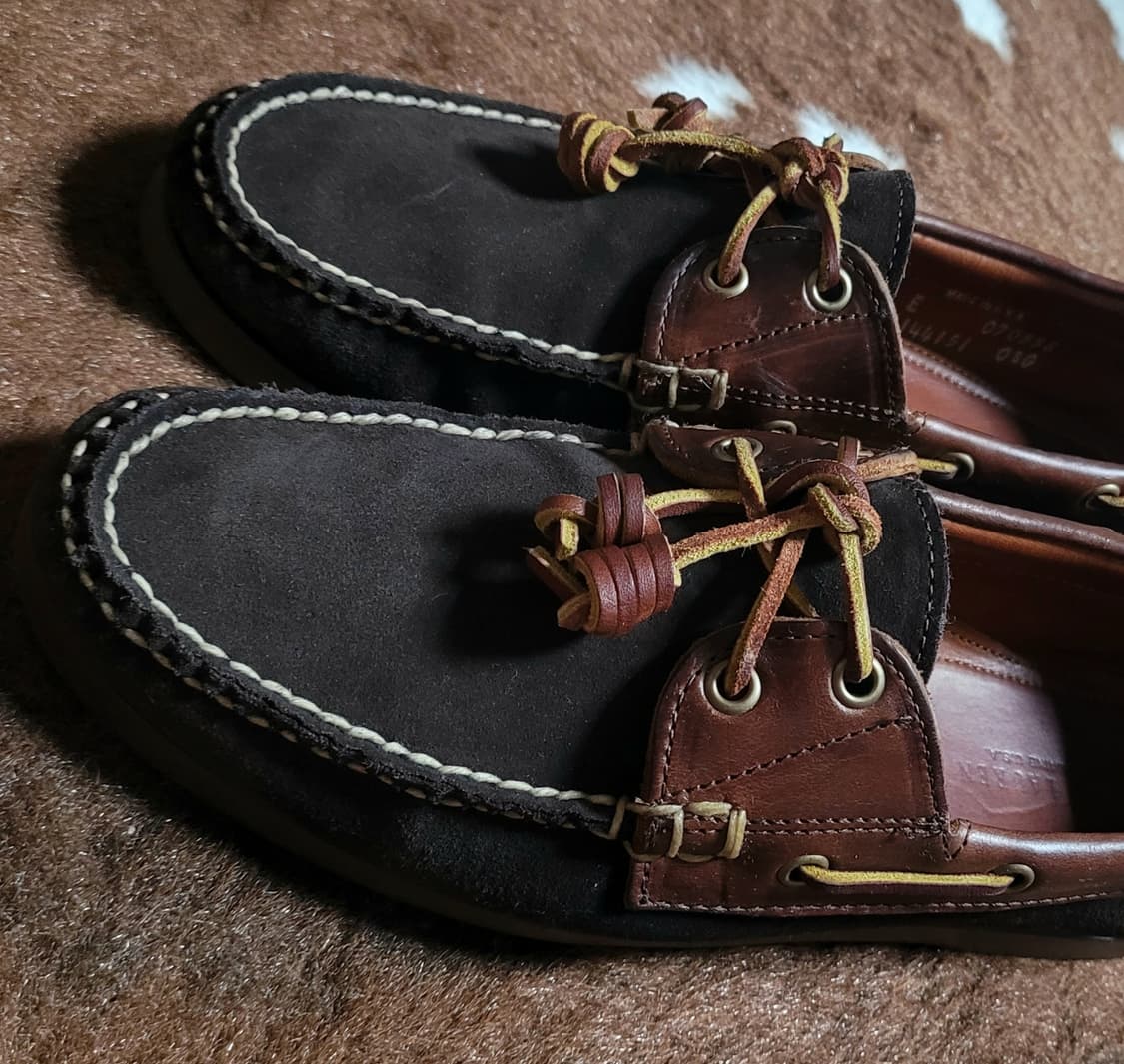 폴로 랄프로렌 남성용 스웨이드 보트슈즈(9E/Made in USA) 상품이미지9