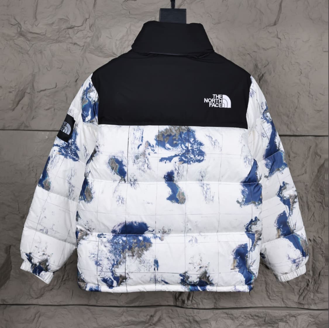 The North Face 레터링 로고 패턴 차이나 칼라 방수 다운 재킷 상품이미지2