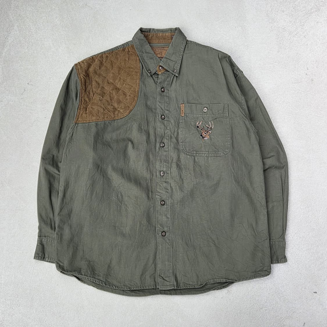 스웨이드패치 워크 헌팅셔츠 s09179 상품이미지1