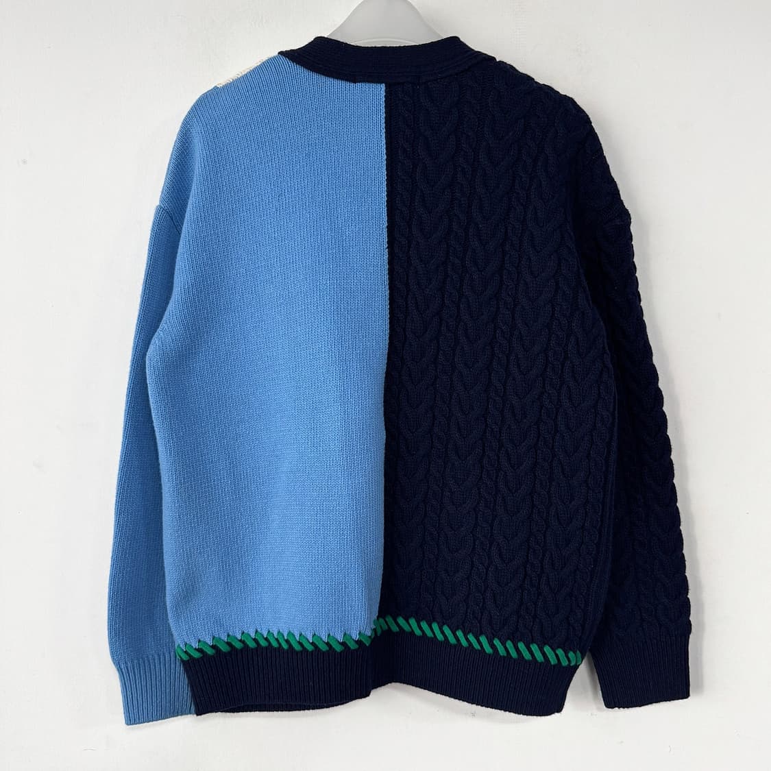 SJYP 컬러 블록 케이블 니트 가디건 상품이미지5