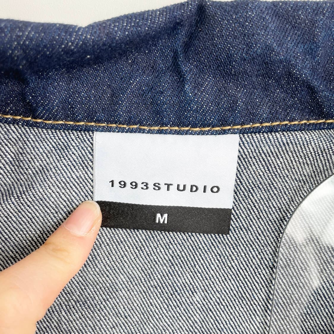 A2 1993스튜디오 스티치 데님 자켓 블루 M사이즈 상품이미지5