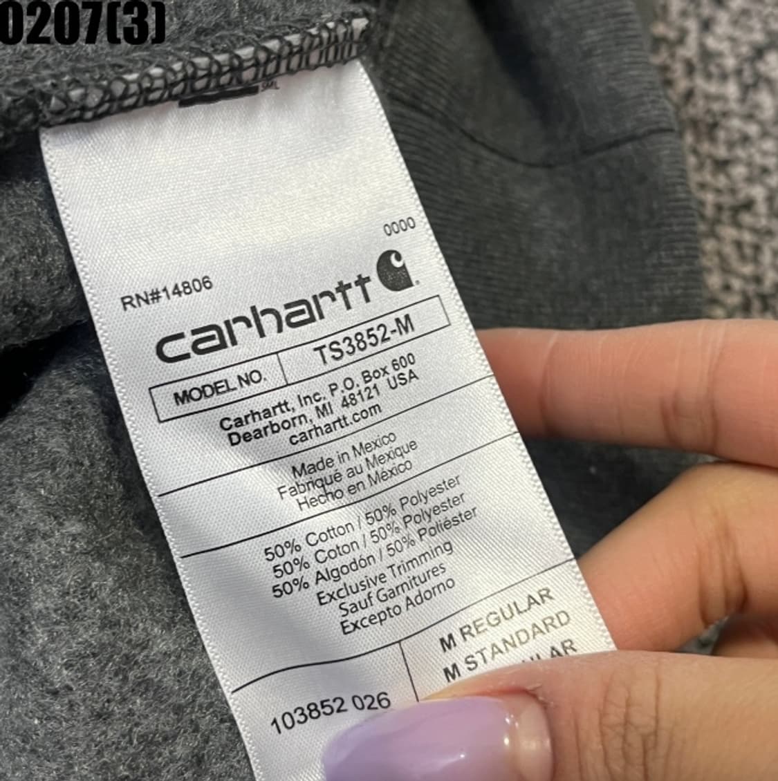 칼하트 긴팔티셔츠 상품이미지5