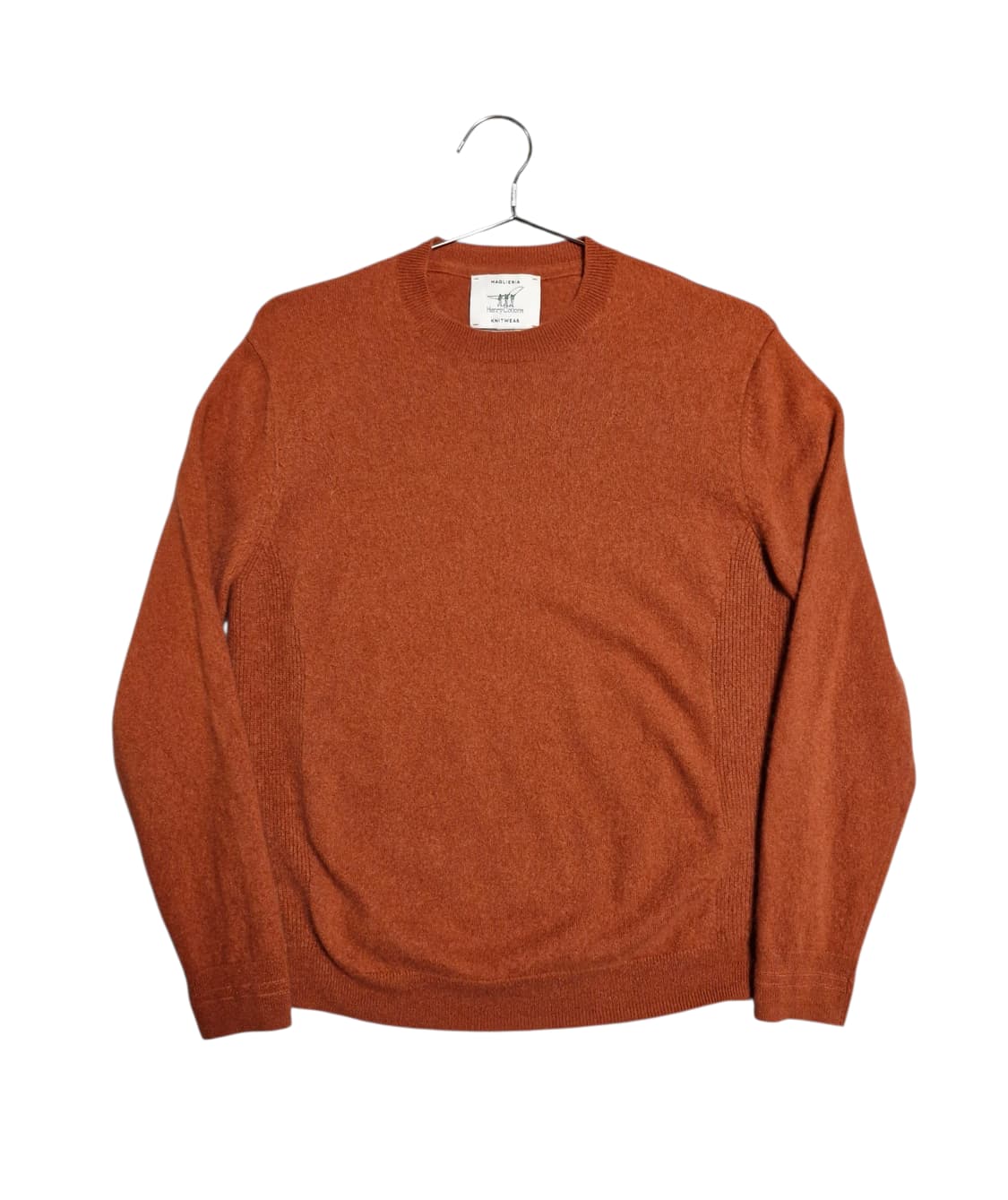 헨리코튼 캐시미어 100 라운드 니트 주황 105 (실측95~100) 상품이미지1