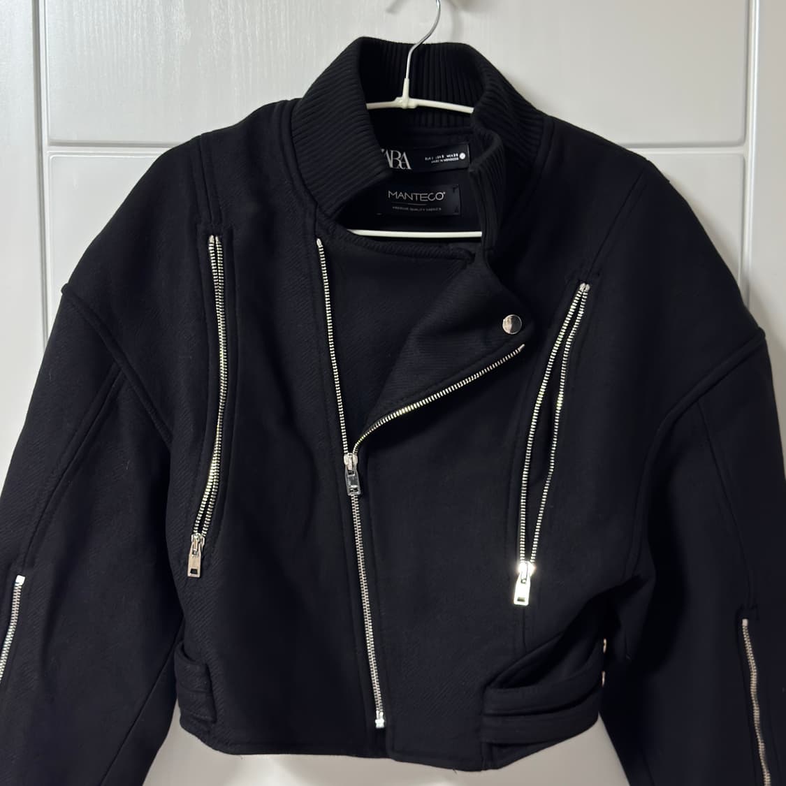 자라 울 바이커 자켓 상품이미지3