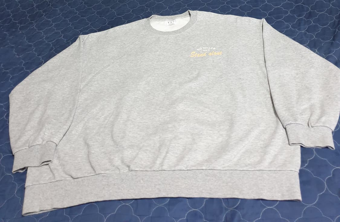 S.A.I 오버핏 그래픽 맨투맨 그레이 (XXL) 상품이미지1