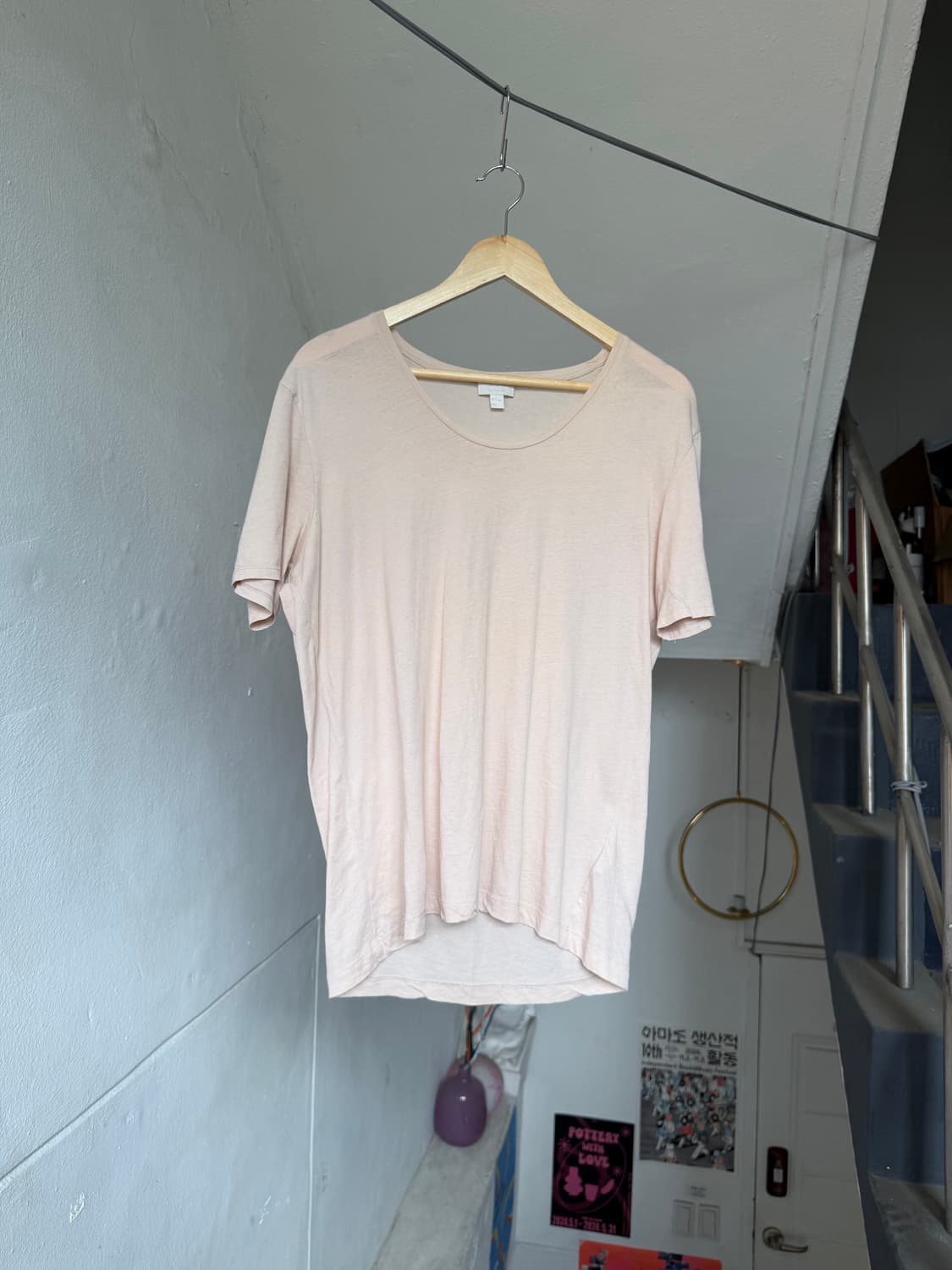 COS 코스 와이드넥 롱 티셔츠 상품이미지1