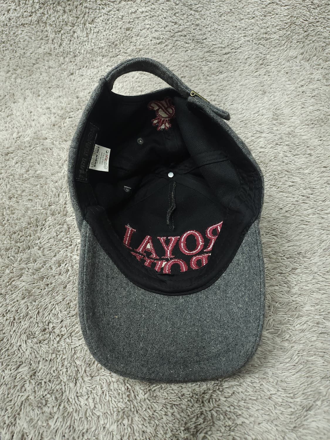 팀메이저 로얄크라운 울 혼방 볼캡 모자 새제품 상품이미지7