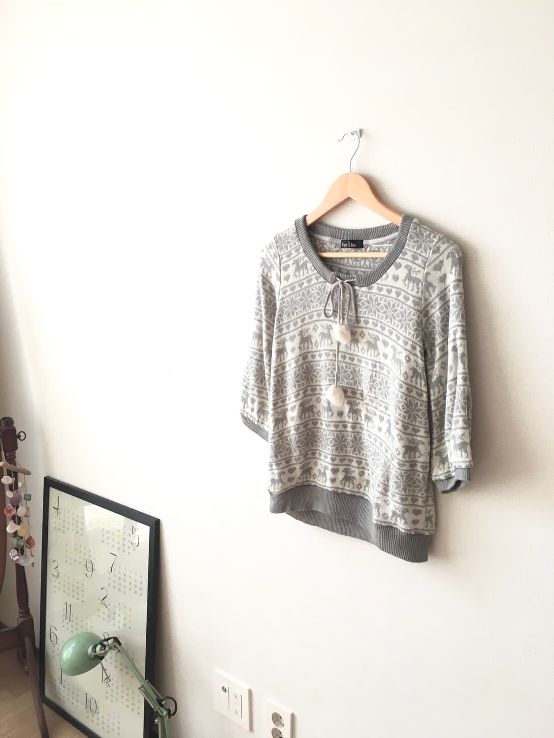 빈티지 노르딕 방울 니트 상품이미지4