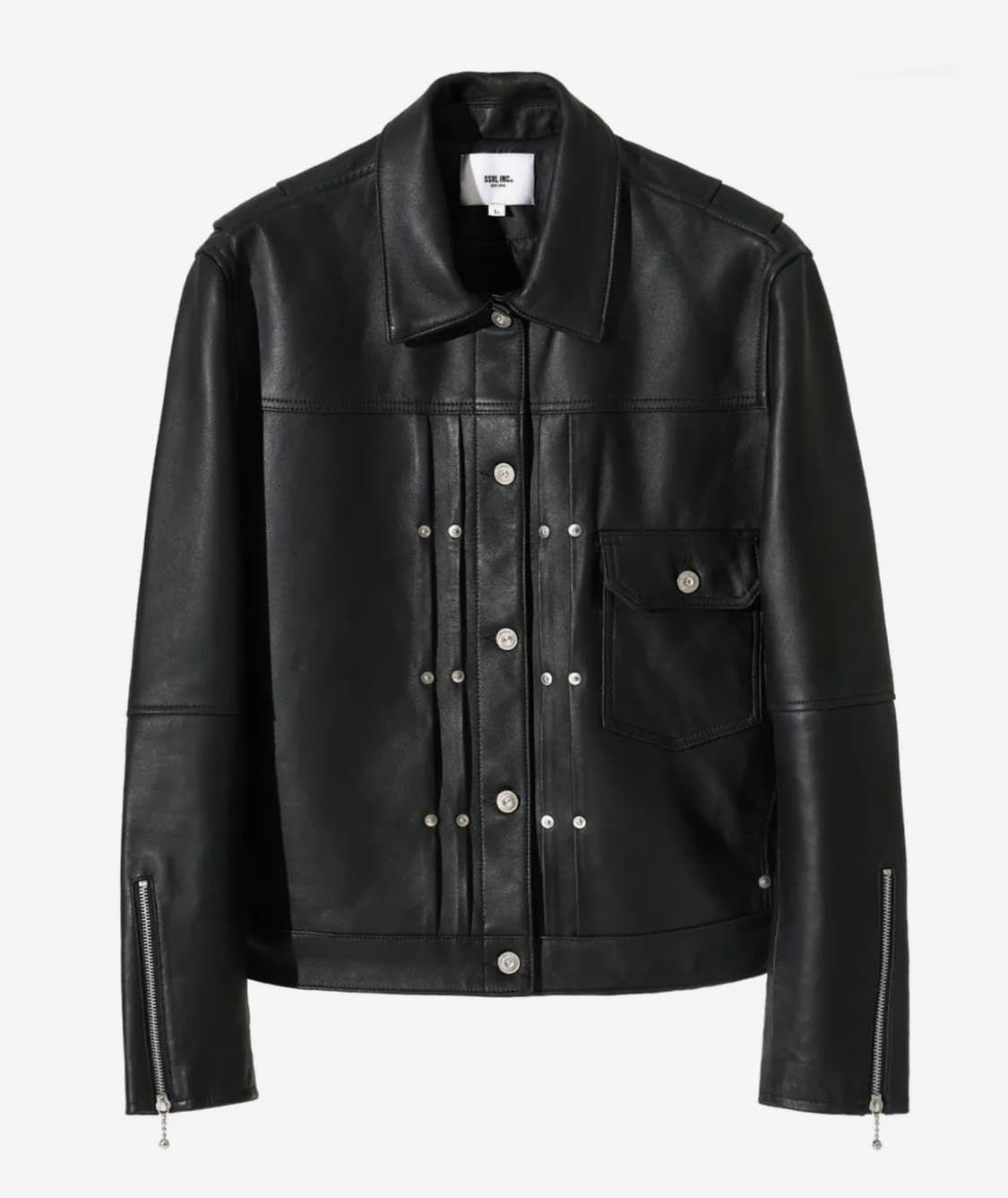 정품 에스에스알엘 레더자켓 블랙 XL 상품이미지4