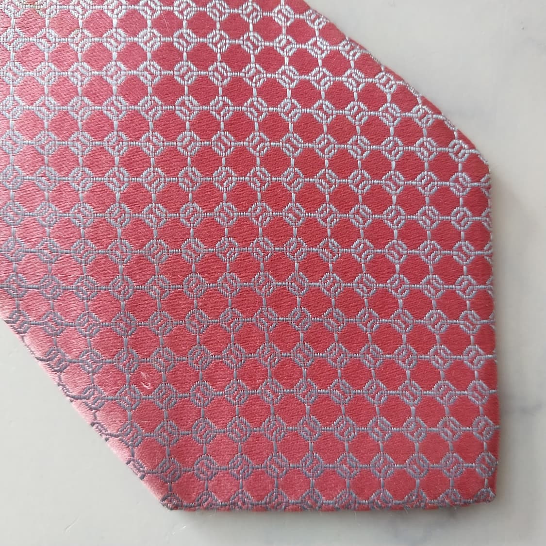 메트로시티 실크 핑크 자카드 넥타이 8.5cm A+등급 K1991 상품이미지6