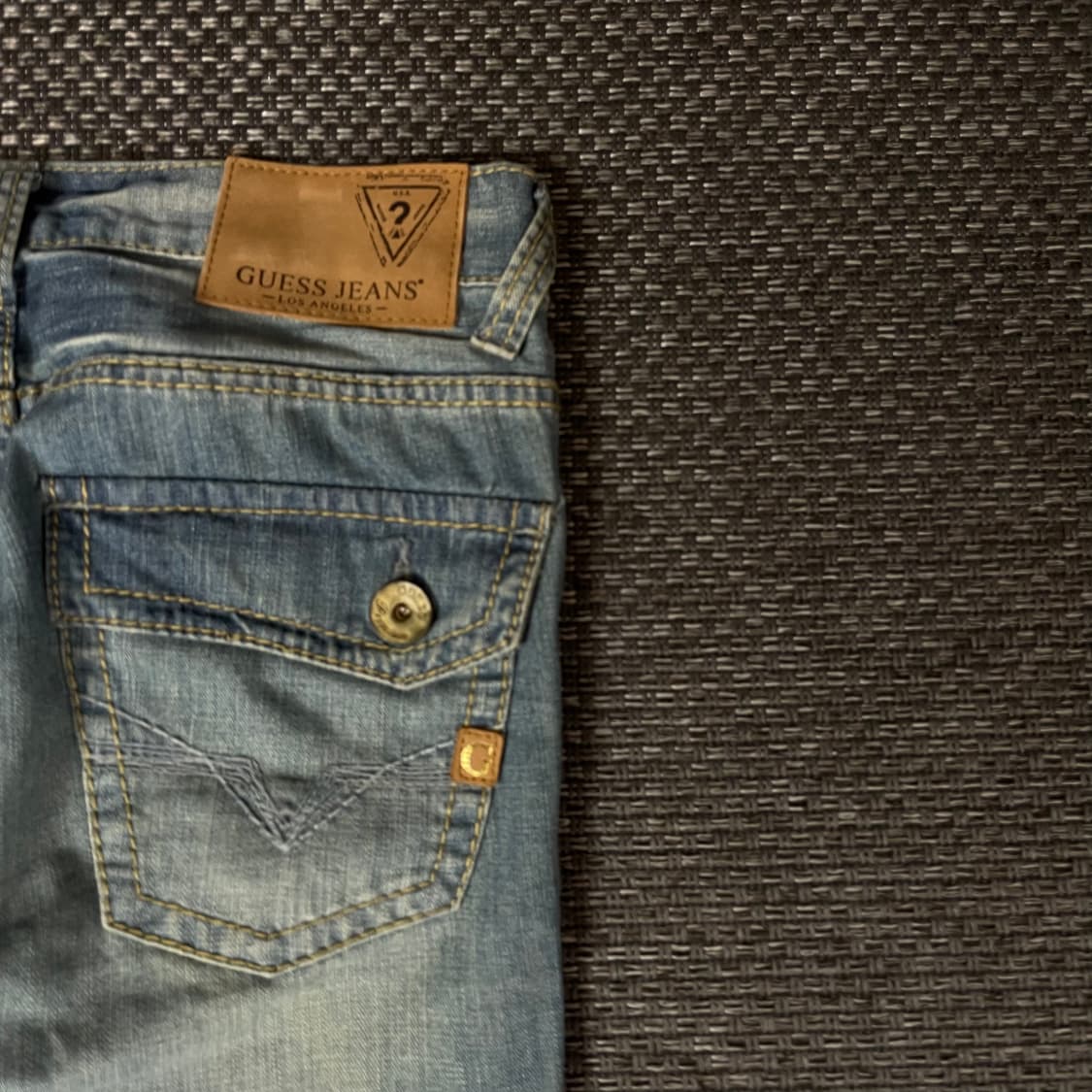 (29) 게스 중청 워싱 데님 팬츠 상품이미지5