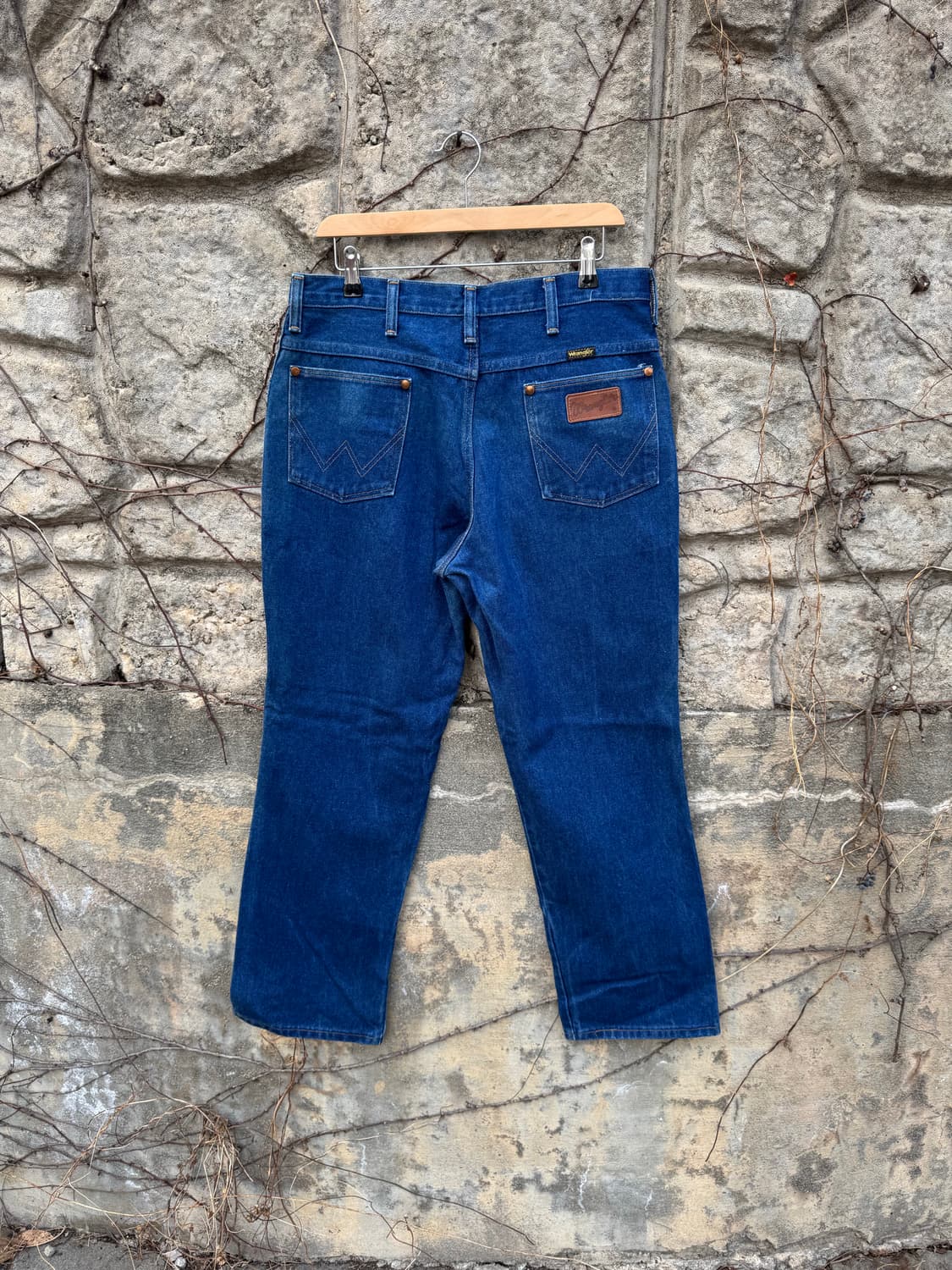 80s 랭글러 빈티지 912den 카우보이컷 워싱 데님 팬츠 부츠컷 상품이미지2