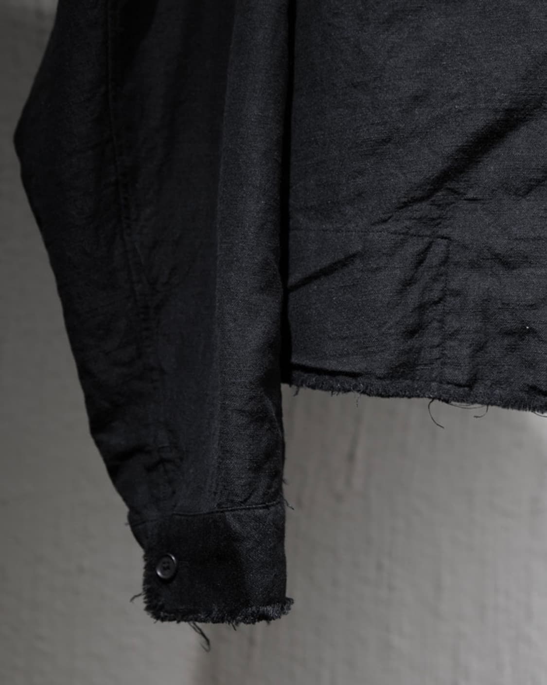 Ancellem 안셀름 울 린넨 숏 셔츠 자켓 - Black Size 2 상품이미지3