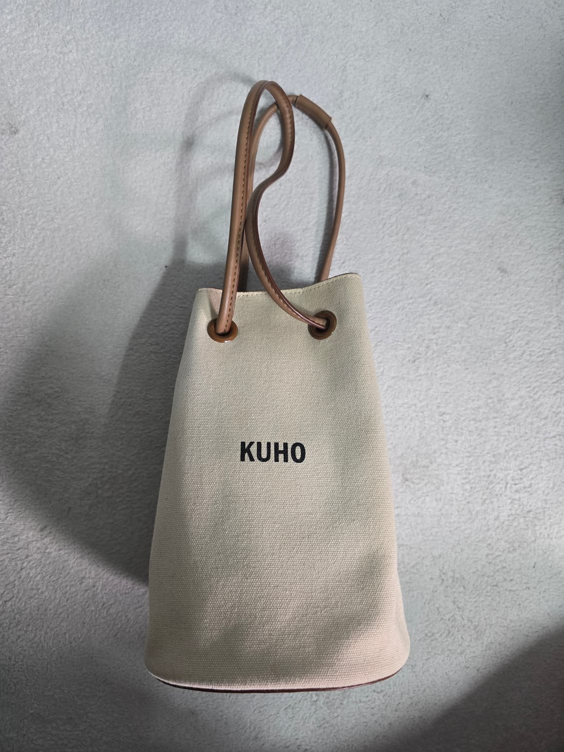 KUHO 쿠호 캔버스 버킷백 아이보리 상품이미지1