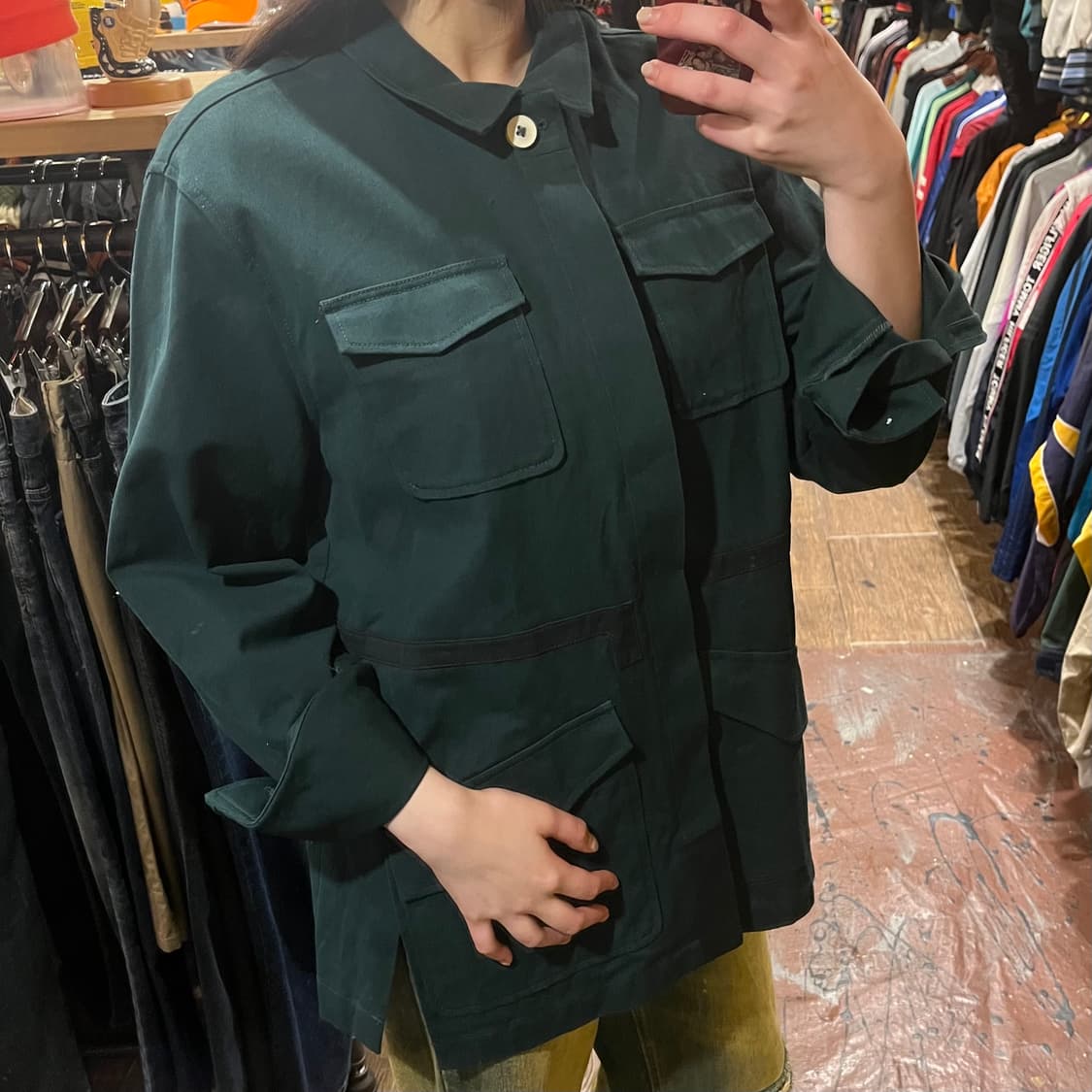 [HI] 빈티지 셔츠 청록 상품이미지3