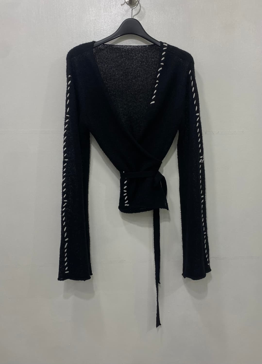 마뗑킴 랩 가디건 블랙 F 상품이미지2