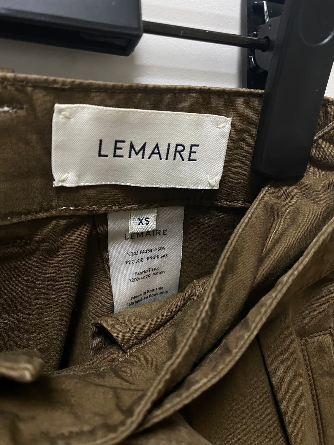 르메르 벨티드 팬츠 브라운 xs 상품이미지3