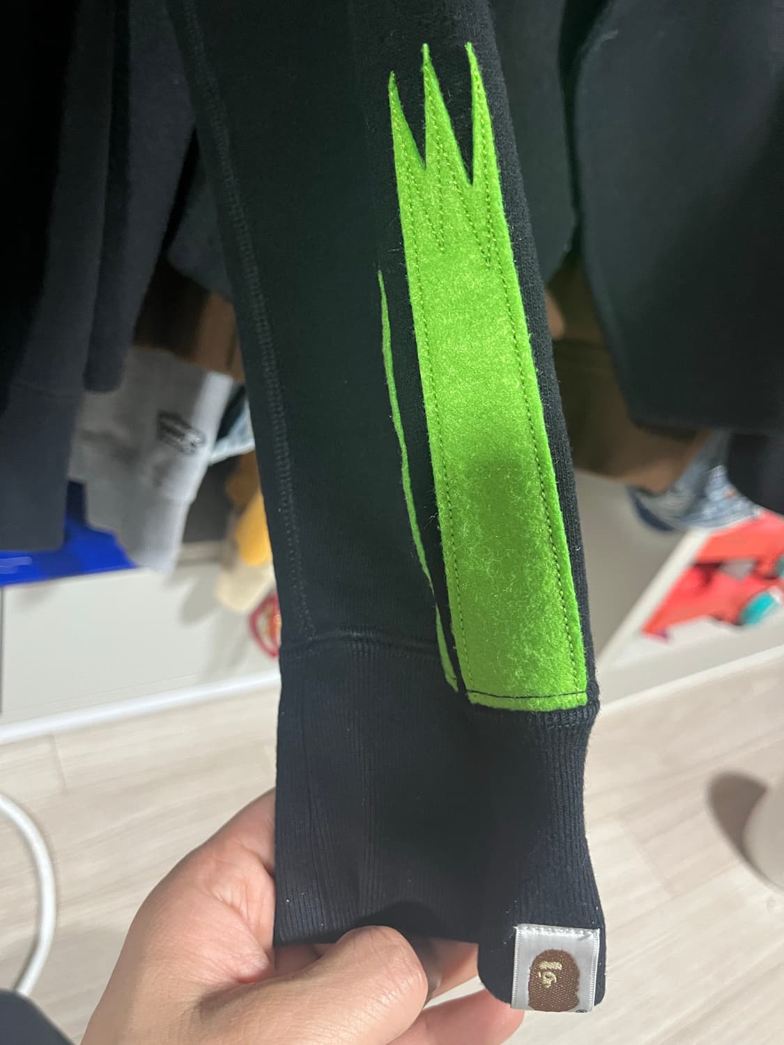 베이프 블랙 후드 집업L 상품이미지7