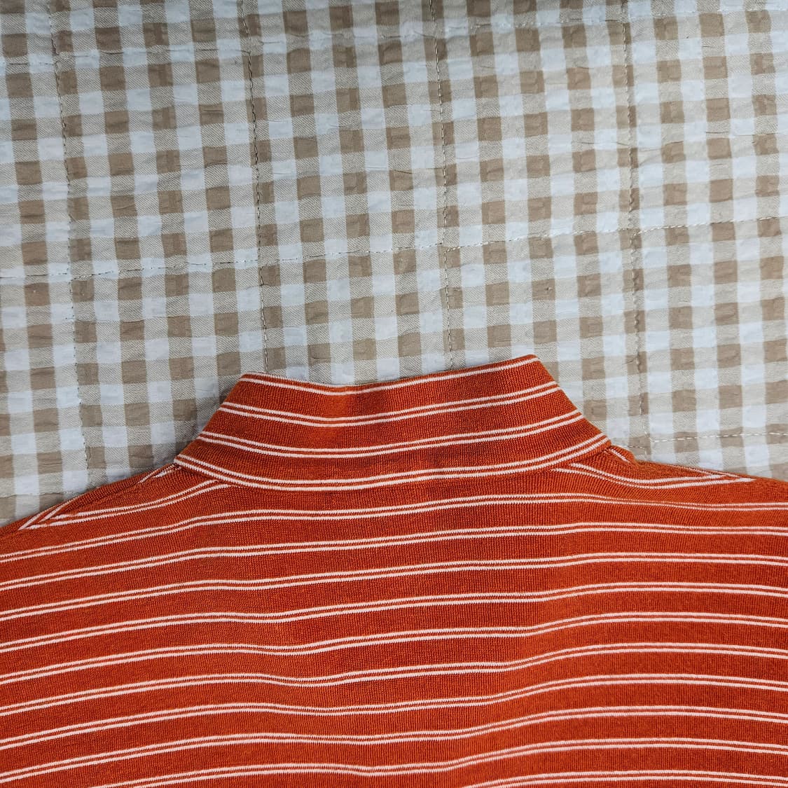 심플한 반집업 골프 긴팔티 남자100 상품이미지5