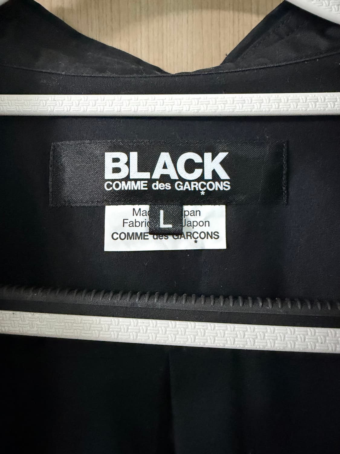 꼼데가르송 블랙 집업 패널 셔츠 (사용감 거의 없음) 상품이미지5