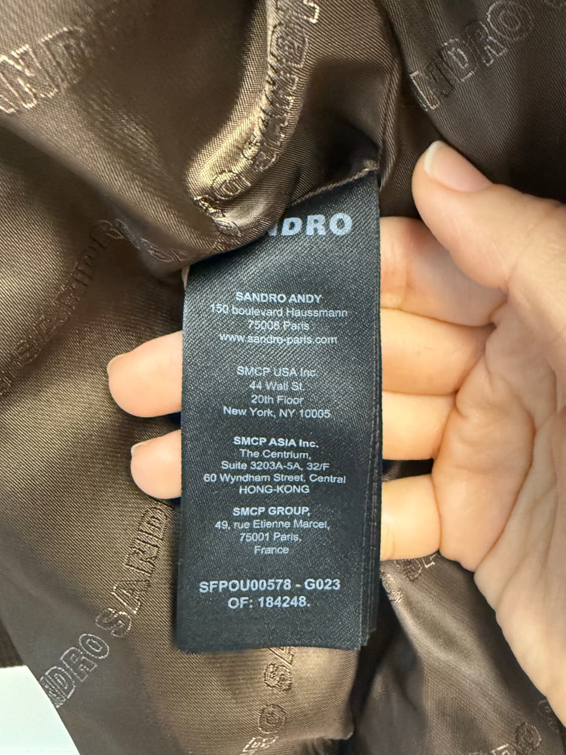 산드로 marron 페이크 퍼 자켓 브라운 상품이미지6